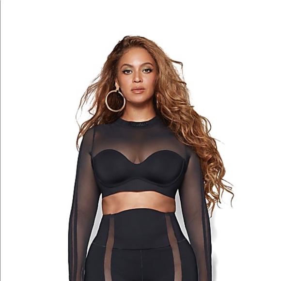Ivy Park long sleeve mesh crop top - Picture 2 of 2